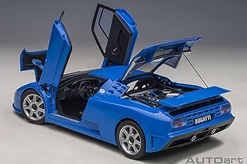 BUGATTI 青 ミニカー Amazon | トゥルースケール ミニチュアモデルカー ブガッティ